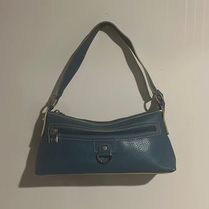 Vintage Tommy Hilfiger Handbag Blue Faux Leather